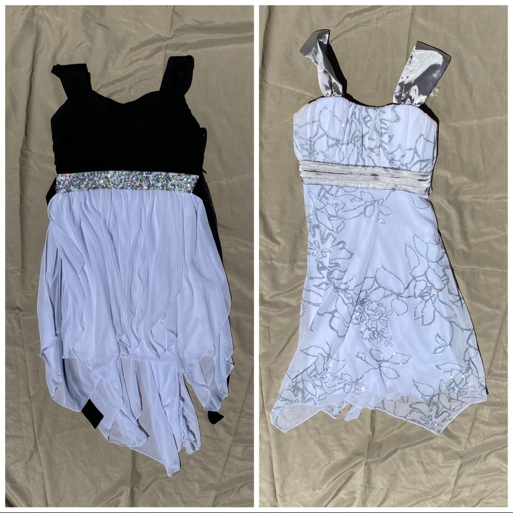 2 Formal dresses (kids) Flowy sparkly short